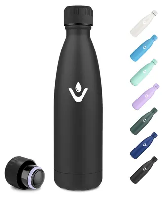 Productafbeelding van RVS drinkfles, 500 ml, dubbelwandige thermosfles, drinkfles zonder BPA