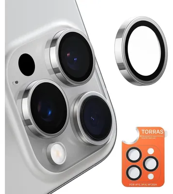 Immagine prodotto di Custodia protettiva per fotocamera di iPhone 16 Pro / 16 Pro Max, colore grigio, resistente agli urti, agli urti e ai graffi