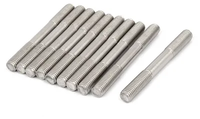 Doppelgewindebolzen M10x90mm, 10 St., 304 Edelstahl