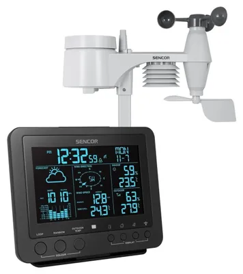 Image de Sencor SWS 9700 digital weather station Black Battery