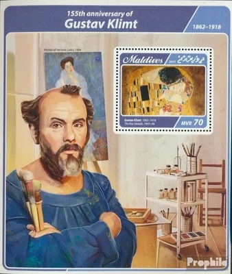 Produktbild von Briefmarken Malediven 2017 Mi Block 1038 (kompl. Ausg.) postfrisch Gustav Klimt