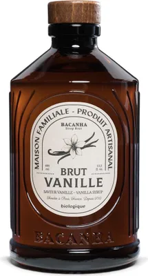 Produktbild von Bacanha Sirop Brut de Vanille  400ml – -Vanille-Sirup mit -Rohrzucker