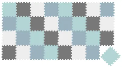 Image de 36 pièces Tapis de jeu pour bébé Tapis puzzle 30x30 Tapis d'éveil Tapis de sol Chambre d'enfant