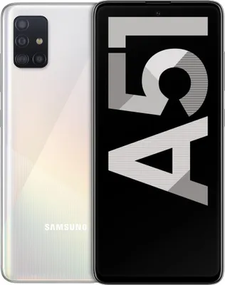 Obrázok produktu pre Samsung Galaxy A51 SM-A515F/DSN, 16,5 cm (6.5"), 4 GB, 128 GB, 48 MP, Android 10, Biela