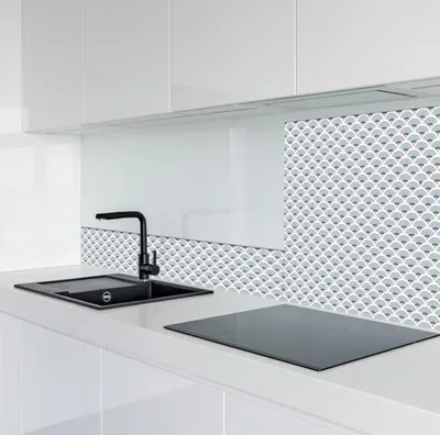 Produktbild von Selbstklebende Aluminium-Rückwand Obolus grau, 20x99cm