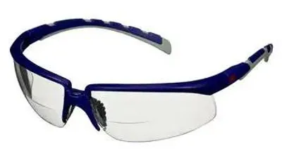Produktbild von 3M Schutzbrille Solus blau/graue Bügel integr. Lesebereich (+1,5) S2015AF-BLU