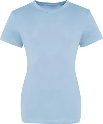 Obrázek produktu pro Just Ts JT100F | Dámské tričko The 100 Girlie T s krátkými rukávy - barva: Sky Blue - velikost: XXL