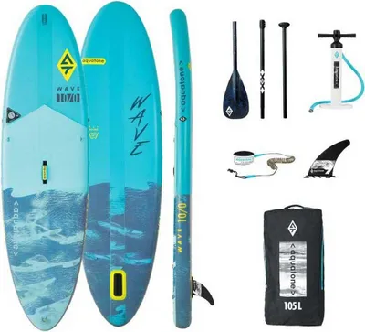 Produktbild von Aquatone Wave 10´0´´ Aufblasbares Paddle-surf-set Blau 304.8 cm / 81 cm Blau 304.8 cm