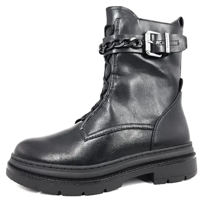 Immagine prodotto di Scarpe da donna Tamaris, stivali, modello stringato, colore nero, ideali per il tempo libero
