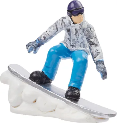 Produktbild von HobbyFun Miniatur Snowboarder 9.5 cm Modell Figur Wintersport Dekoration