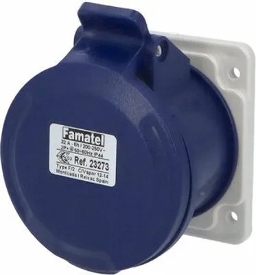 Zdjęcie produktu dla Gniazdo wbudowane 23273 IP44/230V/32A/3P 6h, proste - SpeedPRO
