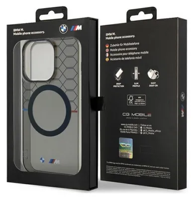 Zdjęcie produktu dla Etui Bmw Bmhmp14Xhgpk Na Iphone 14 Pro Max 6.7 - Szare Hardcase Pattern Magsafe