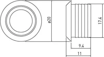 Produktbild von GTV Dimmschalter, 12 V Gleichstrom, verchromte LED-Leiste, einstellbarer Helligkeitsregler, AE-WBEZD-NB