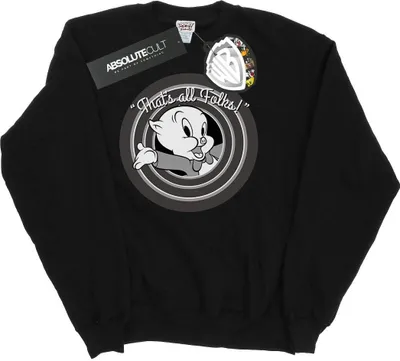 Produktbild von Looney Tunes - "That´s All Folks" Sweatshirt für Herren BI1987 (M) (Schwarz)