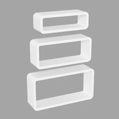 Produktbild von Velano - Wand-Regal-Set, Modulfächer, Regalsysteme, Hängeregale - FOS Weiss 400/350/300