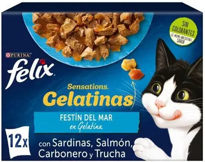 Productafbeelding van FELIX Kattenvoer, Sensations, Vis, 12 x 85 gram