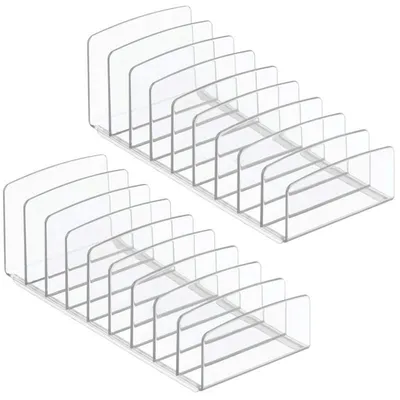 Produktbild von Schminkaufbewahrung Kosmetik Organizer mDesign Make-up 2er-Set transparent