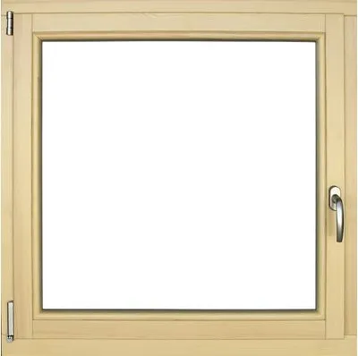 Produktbild von Holzfenster Kiefer lackiert 1000x1000 mm DIN Links