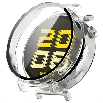Produktbild von Hülle für Huawei Watch GT5 Pro 42mm Schutzglas Panzerfolie Display Screen Case 9H Transparent
