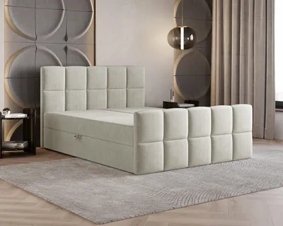 Produktbild von Boxbett Coriano II 180 cm 200 cm B&B Home Coriano II Boxspringbett, Beige, Liegefläche 160x200 cm, hochwertiges Doppelbett fürs Schlafzimmer