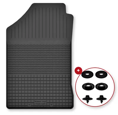 Image de Tapis conducteur en caoutchouc pour Volkswagen Corrado 1988-1994 (coupé) – noir, semi-universel, adapté