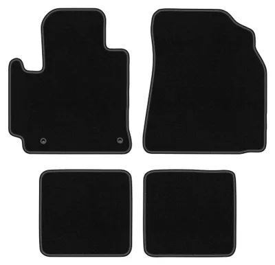 Obrázek produktu pro Plstěné autokoberce pro: Toyota RAV4 II 2WD 2001-2005 (3dv.) – sada 4 ks, černé, na míru – Wielganizator BASIC