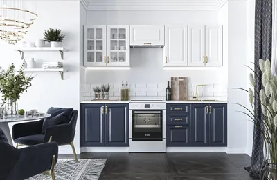 Obrázok produktu pre Kuchynský nábytok VIKTORIA 240 biela/zelená