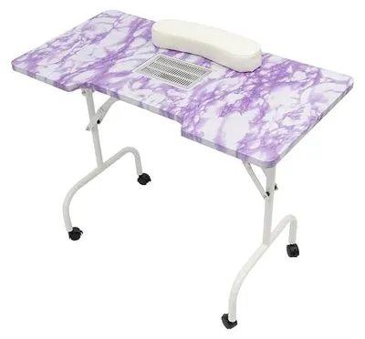 Immagine prodotto di Tavolo per manicure con aspirazione, tavolo portatile per manicure, tavolo mobile per manicure, tavolo per manicure per saloni di bellezza