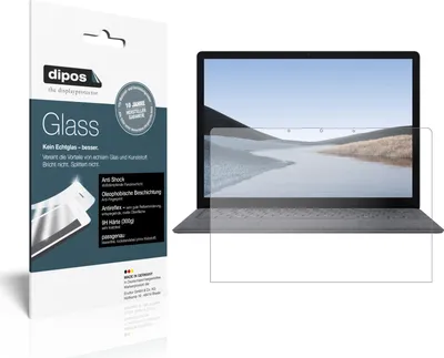 Produktbild von 2x Schutzfolie für Microsoft Surface Laptop 3 matt - Anti-Shock 9H Folie dipos Glass Kunststoffglas