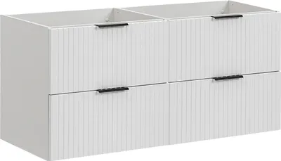 Produktbild von Waschtischunterschrank 120.4cm Adriel mit 4 Schubladen, Weiß