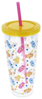 Produktbild von Glücksbärchis Becher mit Strohhalm 350 ml