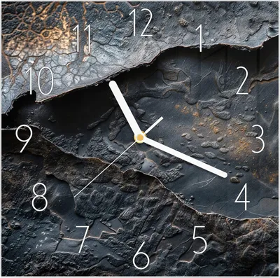 Produktbild von Wanduhr aus Glas mit Motiv Abstrakte Textur- 30 x 30 cm - inkl. Aufhängesystem