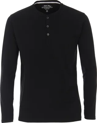 Produktbild von REDMOND Langarm-Henley-Shirt Schwarz XL