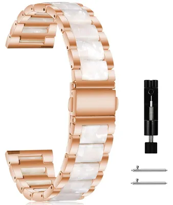 Image de Solidchoice - Bracelet métallique de remplacement pour montres, de 18 mm à 22 mm