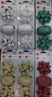 Obrázok produktu pre Rozetki dekoracyjne 7 cm i wstążka satynowa - 10 m