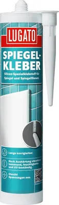 Produktbild von Lugato Spiegelkleber 310 ml - Zum Kleben von Spiegelfliesen, Glas, Metall und...