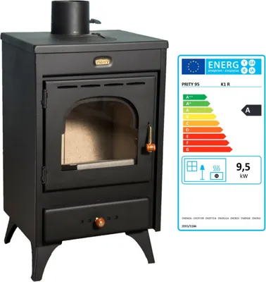 Produktbild von Kaminöfen Holzofen Werkstattofen Retro Prity K1R BImSchVII 9.5 kw.