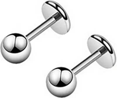Produktbild von Ohrstecker, einfach, einfach zu kombinieren, Titanstahl, Hantelform, Helix, Tragus, Damen-Ohrringe für Party-Stahl,1.4cm
