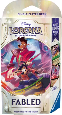 Zdjęcie produktu dla Disney Lorcana TCG – Legendarny zestaw startowy (Ariel i Mulan / Powerline i Max Goof)
