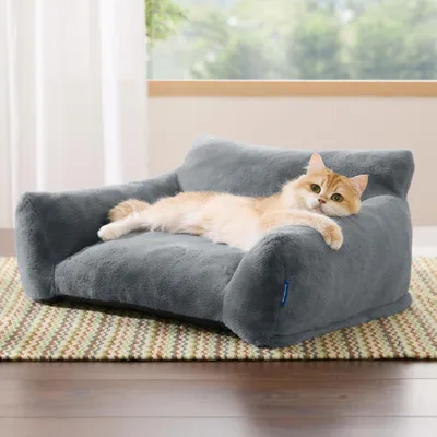 Immagine prodotto di Cuccia per gatti, modello divano, 61x46x25 cm, color grigio scuro
