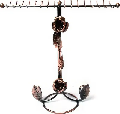 Produktbild von "Rose " Metall Schmuckständer Schmuckhalter Schmuckdisplay mit 32 Haken