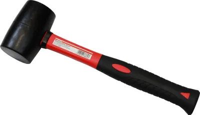 Produktbild von Gummihammer, Kopf-Ø 75 mm, EN5128, Fiberglasstiel