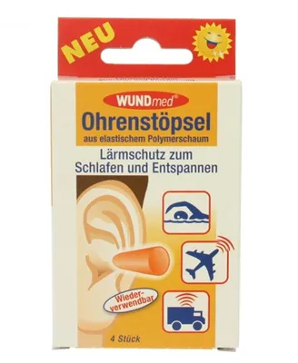 Obrázek produktu pro WUNDmed® 02-125 WUNDmed® Ohrstöpsel Kunststoff, 4 St.