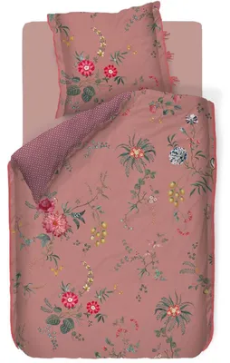 Produktbild von Pip Studio Perkal-Baumwolle-Bettwäsche-Garnitur Fleur Grandeur Farbe Rosa Größe 200x200+2x80x80 AL
