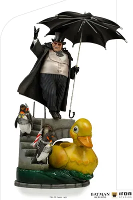 Immagine prodotto di Statua in scala artistica deluxe del pinguino del ritorno di Batman di Iron Studios 33 cm IS13500