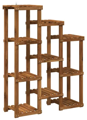 Obrázok produktu pre Držiak na rastliny, prírodný dizajn, 85 x 30 x 114,5 cm, masívne drevo akácie