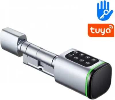 Obrázek produktu pro Chytrá dveřní vložka/zámek s RFID, PIN a TUYA | Zoneway S1K stříbrná