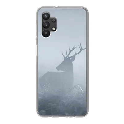 Produktbild von MuchoWow® Handyhülle Schutzhülle Hülle für Samsung Galaxy A32 5G Hirsche - Nebel - Wald Silikon Softcase Handy Hülle - Softcase