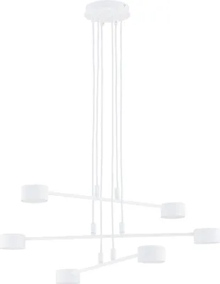 Obrázok produktu pre Minimalistická biela nastaviteľná závesná lampa MODUS 6xGX53 12W Emibig