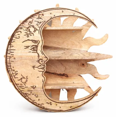 Imagen del producto de Rayos de sol y luna - Estante de pared de tres niveles